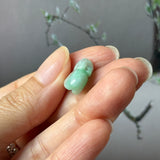 A-Grade Moss On Snow Jadeite Rabbit Pendant No. 172937