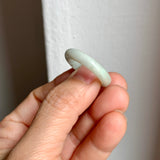 19.2mm A-Grade Light Green Jadeite Ring Band No. 161545