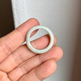 19.2mm A-Grade Light Green Jadeite Ring Band No. 161545