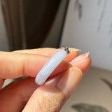 16.8mm A-Grade Natural Lavender Jadeite Joseon Dynasty Ring (Cherry Blossom) No.162477