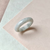 19.2mm A-Grade Light Grey Jadeite Ring Band No. 161646