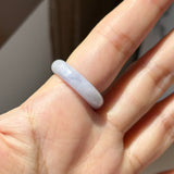 16.8mm A-Grade Natural Lavender Jadeite Joseon Dynasty Ring (Cherry Blossom) No.162477