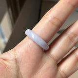 18.2mm A-Grade Natural Lavender Jadeite Joseon Dynasty Ring (Cherry Blossom) No.162478