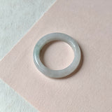 19.2mm A-Grade White Green Jadeite Ring Band No. 161574