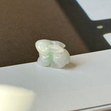A-Grade Moss On Snow Jadeite Rabbit Pendant No. 172938