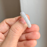 19.2mm A-Grade White Green Jadeite Ring Band No. 161574