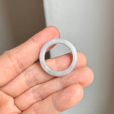 19.2mm A-Grade White Green Jadeite Ring Band No. 161574