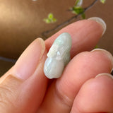 A-Grade Moss On Snow Jadeite Rabbit Pendant No. 172938