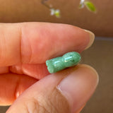 A-Grade Floral Imperial Green Jadeite Rabbit Pendant No. 172939