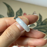 16.8mm A-Grade Natural Jadeite Joseon Dynasty Ring (Cherry Blossom) No.162480