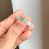 19.2mm A-Grade White Yellowish Green Jadeite Ring Band No. 161576