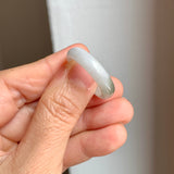 19.2mm A-Grade White Yellowish Green Jadeite Ring Band No. 161576