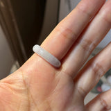 16.8mm A-Grade Natural Jadeite Joseon Dynasty Ring (Cherry Blossom) No.162480
