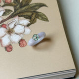 18.2mm A-Grade Natural Jadeite Joseon Dynasty Ring (Cherry Blossom) No.162481