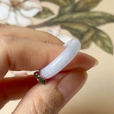 18.2mm A-Grade Natural Jadeite Joseon Dynasty Ring (Cherry Blossom) No.162481