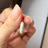 A-Grade Natural Moss On Snow Jadeite Ancient Coin Donut Pendant No.172634
