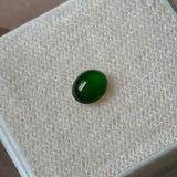Custom Bespoke A-Grade Natural Green/Lavender Cat Paw Cabochon Jadeite Ring No. 162623/24