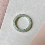 17.2mm A-Grade Light Green Jadeite Ring Band No. 161867