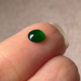 Custom Bespoke A-Grade Natural Green/Lavender Cat Paw Cabochon Jadeite Ring No. 162623/24