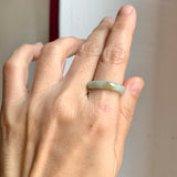 17.2mm A-Grade Light Green Jadeite Ring Band No. 161867