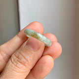 17.2mm A-Grade Light Green Jadeite Ring Band No. 161867