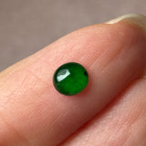 Custom Bespoke A-Grade Natural Green/Lavender Cat Paw Cabochon Jadeite Ring No. 162623/24