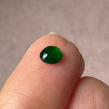 Custom Bespoke A-Grade Natural Green/Lavender Cat Paw Cabochon Jadeite Ring No. 162623/24