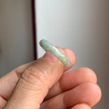 17.2mm A-Grade Light Green Jadeite Ring Band No. 161867
