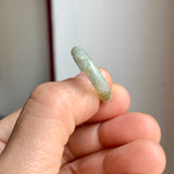 17.2mm A-Grade Light Green Jadeite Ring Band No. 161867