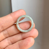 17.2mm A-Grade Light Green Jadeite Ring Band No. 161867