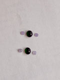 Custom Bespoke A-Grade Natural Green/Lavender Cat Paw Cabochon Jadeite Ring No. 162623/24