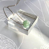 SOLD OUT: A-Grade Natural Green Blue Jadeite Barrel No. 220604