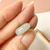 A-Grade Natural Light Bluish Green Jadeite Donut No.172065