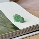 A-Grade Green Jadeite Goat Pendant No. 220370
