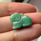 A-Grade Green Jadeite Goat Pendant No. 220370