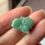 A-Grade Green Jadeite Goat Pendant No. 220370