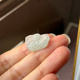 Icy A-Grade Jadeite Goat Pendant No. 220373