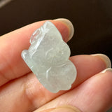 Icy A-Grade Jadeite Goat Pendant No. 220373