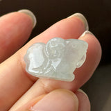 Icy A-Grade Jadeite Goat Pendant No. 220373