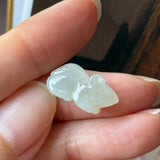 Icy A-Grade Jadeite Rat Pendant No. 220367