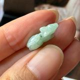 A-Grade Light Green Jadeite Rat Pendant No. 220248