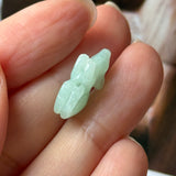 A-Grade Light Green Jadeite Rat Pendant No. 220248