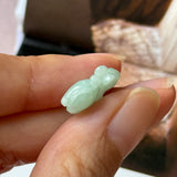 A-Grade Light Green Jadeite Rat Pendant No. 220248