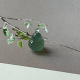 Icy A-Grade Deep Indigo Jadeite Hulu (Calabash) Pendant No. 172943