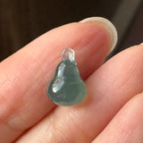 Icy A-Grade Deep Indigo Jadeite Hulu (Calabash) Pendant No. 172943