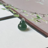 Icy A-Grade Deep Indigo Jadeite Hulu (Calabash) Pendant No. 172942