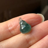 Icy A-Grade Deep Indigo Jadeite Hulu (Calabash) Pendant No. 172942