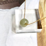 A-Grade Natural Greenish Yellow Jadeite Barrel No. 220537