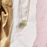 A-Grade Natural Greenish Yellow Jadeite Barrel No. 220537