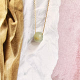 A-Grade Natural Greenish Yellow Jadeite Barrel No. 220537